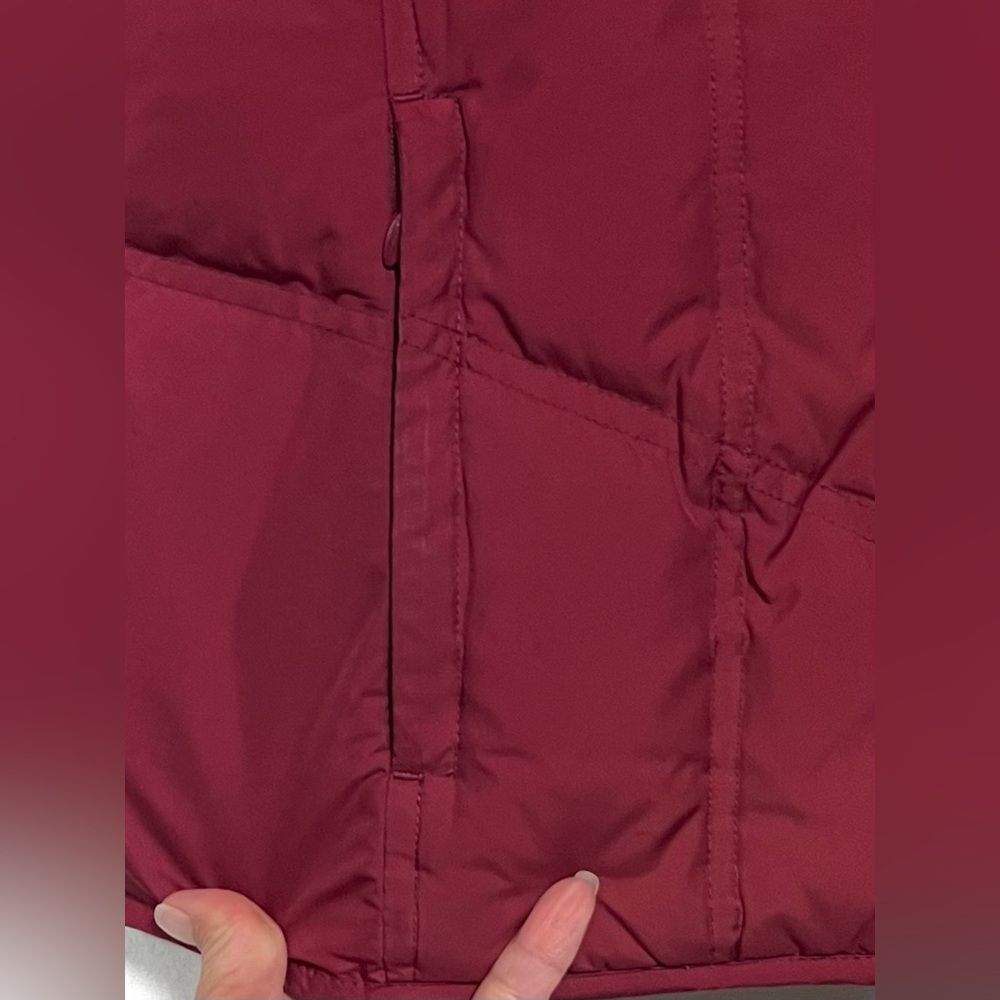 Pendleton Duck Down / Feather Puffer Vest Burgund… - image 7